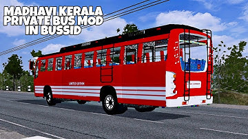Madhavi Kerala Private Bus Mod In Bus Simulator Indonesia - Bussid Bus Mod - Bussid