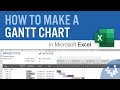 How to Make a Gantt Chart in Excel