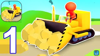 Bulldozer Race - Gameplay Walkthrough Part 1 Bulldozer Crasher Fun Racing Game (Android, iOS) screenshot 1