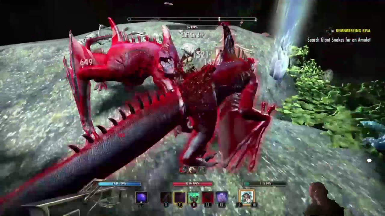 Elder scrolls online free roam and combat YouTube