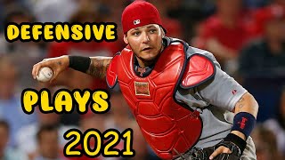 Yadier Molina - Defensive Highlights - 2021