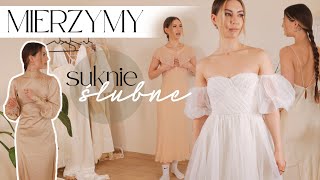 👰 Mierzymy SUKNIE ŚLUBNE Z SIECIÓWEK 👰 // do 650pln 😮