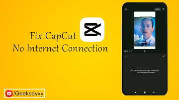 How to Fix CapCut No Internet Connection? Geek Savvy