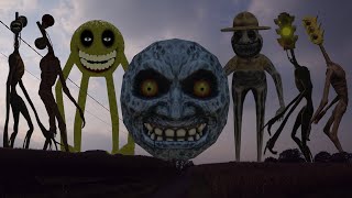 TEAM Traffic Head VS Roblox Innyume Smiley VS Lunar Moon VS Zoonomaly Boss Smile VS TEAM Siren Head