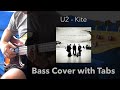 U2  kite bass cover with tabs