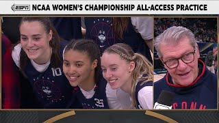 Paige Bueckers, Azzi Fudd & UConn Huskies All-Access Team Practice Before National Championship Game