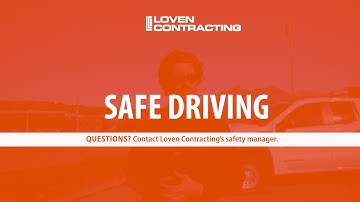 Toolbox Talk: Safe Driving