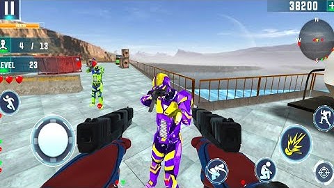 Robot counter terrorist game – Fps shooting GamePlay FHD. #5