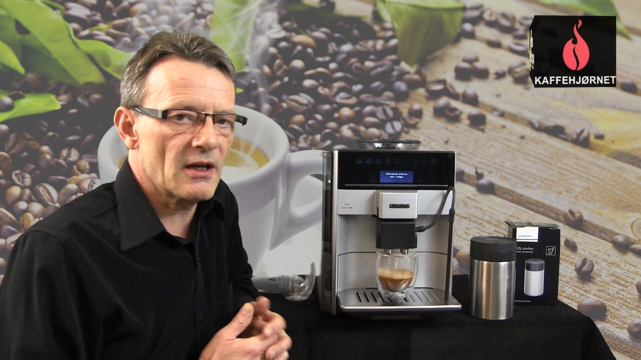 Overfrakke Tranquility Sæson Siemens EQ6 S 300 - Ny elegant espressomaskine fra Siemens - YouTube