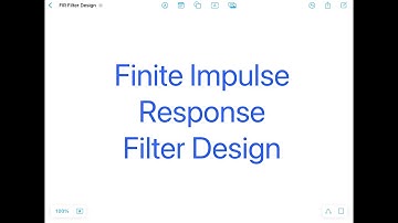 Finite Impulse Response Filter Design Part-1
