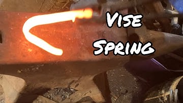 Replacing vise spring, making a for a leg vise spring