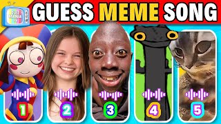 GUESS THE MEME & WHO'S SINGING  Salish Matter, Tenge Tenge, Chipi Chipi, Toothless, Pomni, Jax