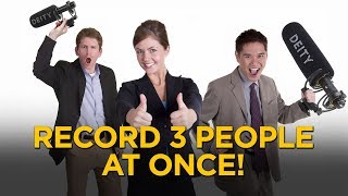 Record 3 People With 2 Microphones!