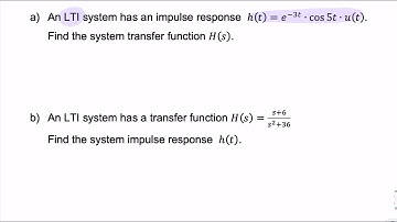 Example: Transfer function from impulse response