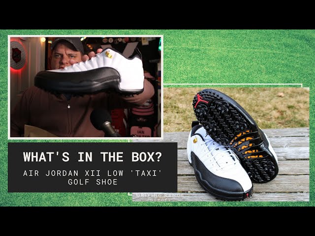 Air Jordan 12 Low Golf Shoes - Taxi vs Playoff 