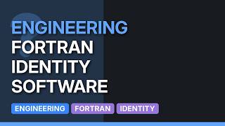 Software Engineering: Identity matrix using Fortran 95