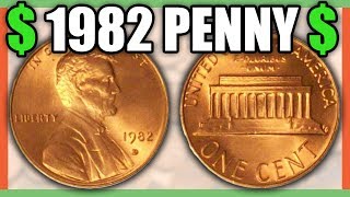 1982 COPPER PENNY VS 1982 ZINC PENNY  RARE PENNIES WORTH MONEY