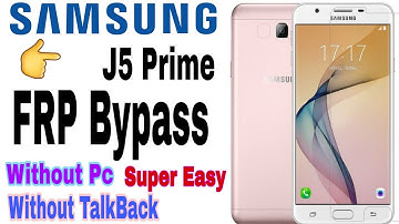 Samsung j5 (sm-j570F)Prime FRP/Google Account Bypass 2020 NO Notifications Settings - solution