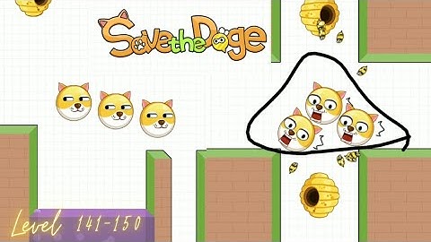 Save the Doge gameplay. Level 141 - 150. Save the dog. #savethedogegameplay