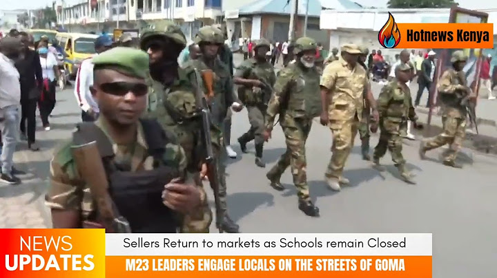 M23 Leaders Engage with Locals on the Streets of Goma