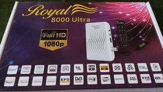 فتح علبة رسيفر Royal 8000 ultra