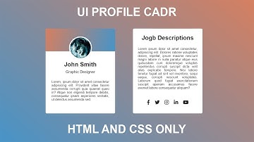 profile card html and css - creative profile card design pure css | am webtech