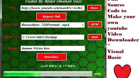 Make new Youtube Video Downloader with Visual Basic ||Free full source code ||