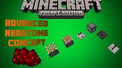 Minecraft Pocket Edition | MCPE Concepts | ADVANCED REDSTONE