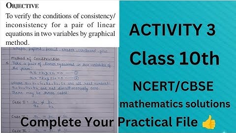 Maths Lab Activity 3 Class 10// Maths Practical// Class 10 Maths Activity Solution// CBSE board