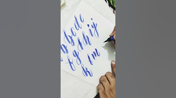 Brush pen hand lettering | bouncy calligraphy tutorial | full video already uploaded