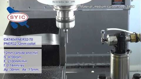 SYIC 心源 - PNER 3µm Collet Chuck Cutting Test Using Torque Wrench 4K