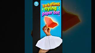 how to make a flying paper bat like zackdfilms, I tried@zackdfilms and it worked #shorts