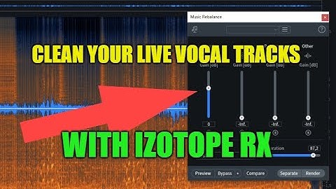 Clean your live recorded vocal tracks from background noise/bleed!