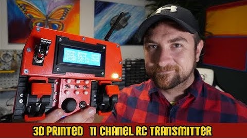 3D printed 11-chanel RC transmitter with Arduino