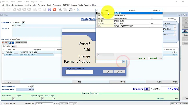 SQL Accounting Software Tutorial 023 Cash Sales