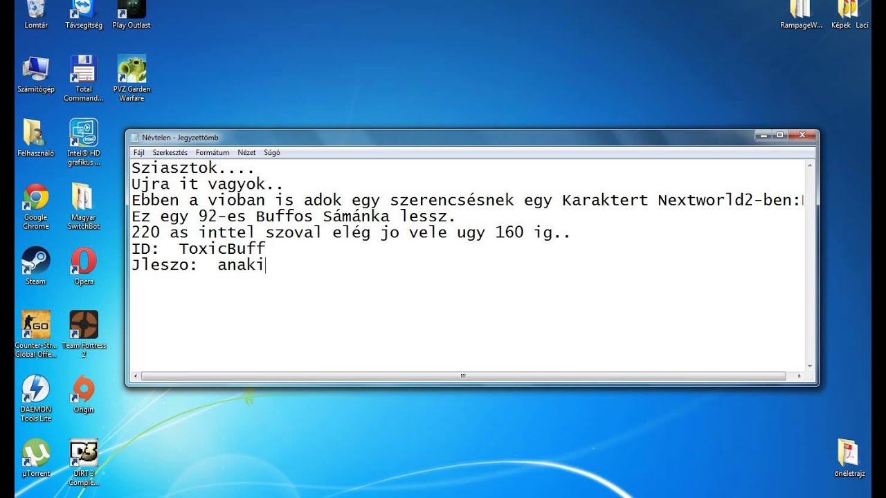 Nextworld2 Ismételten egy karakter ajándékozás:D Siess és nézd meg