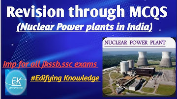Revision through MCQS (Nuclear Power Plants in India)