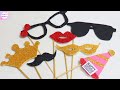 How to make Party Props at home | DIY Photobooth Props idea /kit para fiestas/fotos