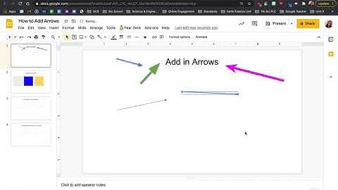 Adding Arrows to Google Slides