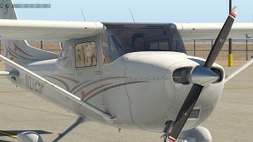 X Plane 11 Cessna 172 Skyhawk ILS Approach and landing at Edwards Air Force Base
