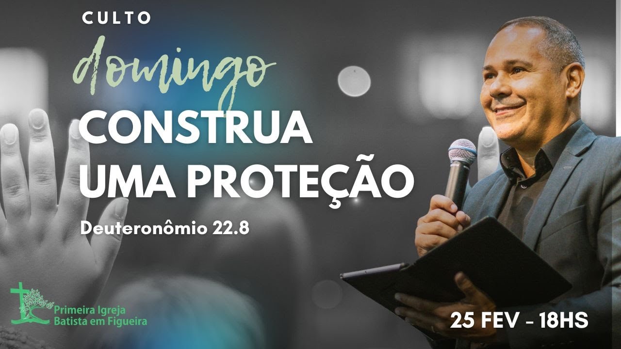 Domingo, 25/02/2024, 18h | Culto de Louvor e Adoração | Pr. Marcelo Santos | PIBF