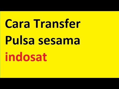 Cara Transfer pulsa Kartu indosat. 