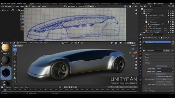 concept car quick modeling - vehicle 053 - 4x timelapse - part 03