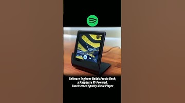 Software Engineer Builds Presto Deck, Touchscreen Spotify Music Player #music #shortsfeed #shorts