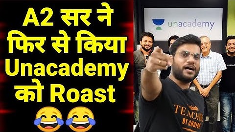 Arvind Arora Sir Vs Unacademy | A2 SIR ROASTING UNACADEMY | Physics Wallah/Unacademy Exposed #shorts