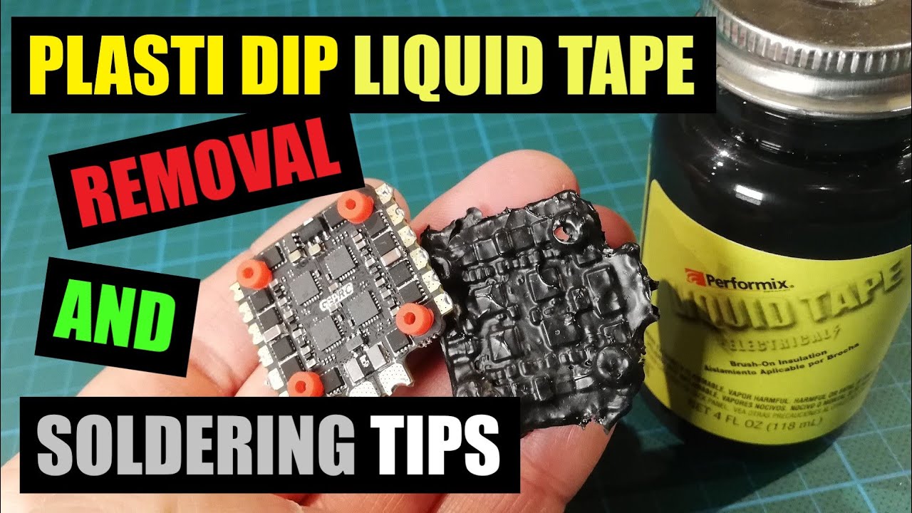 HOW TO REMOVE PLASTI DIP LIQUID TAPE  FPV DRONE ELECTRONICS TEST 