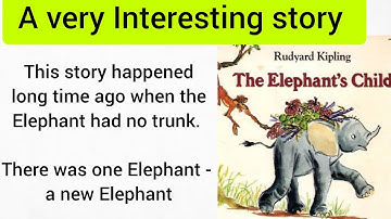 Learn English through stories (Level-1)  | Audio English story -The Elephant