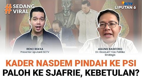 Kader Nasdem Pindah ke PSI, Surya Paloh Temui Menhan Sjafrie. Kebetulan? | SEDANG VIRAL
