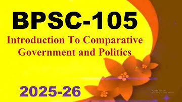 IGNOU BPSC-105 Solved Assignment English Medium 2025-26 For July 2025 and January 2026 Sessions