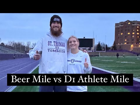 Racing a D1 Athlete - YouTube